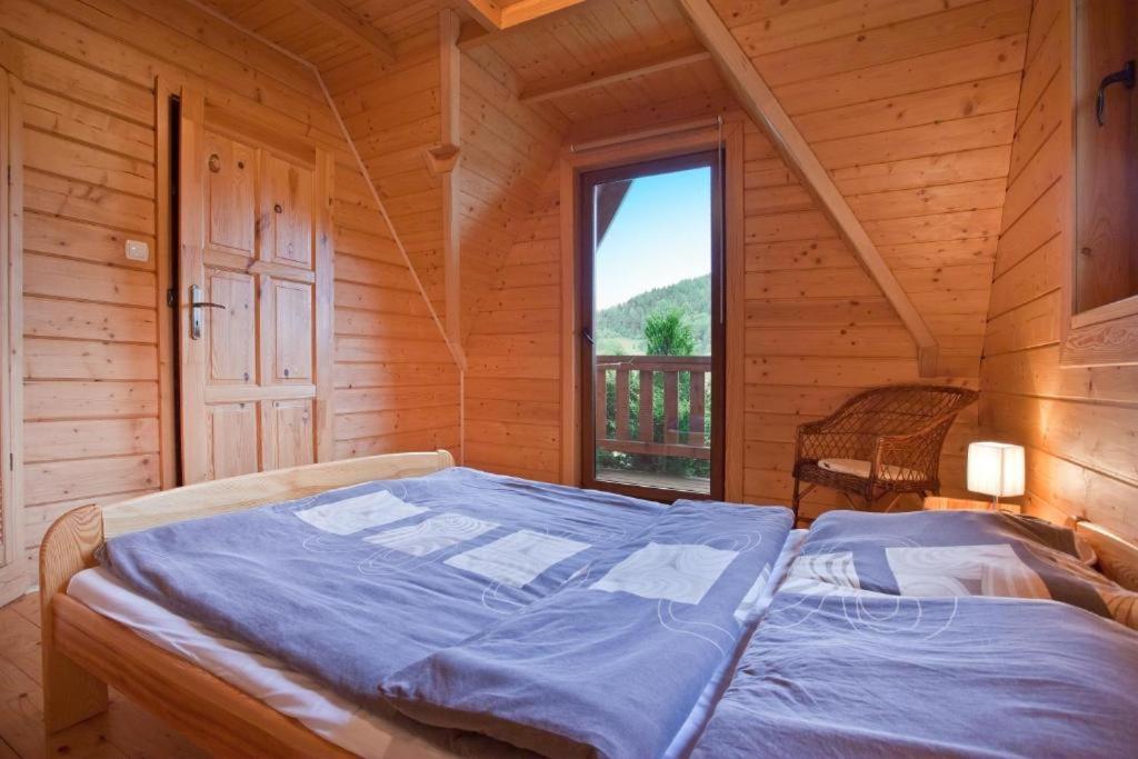 Domek W Krynicy Z Sauna Krynica Zdroj Bagian luar foto